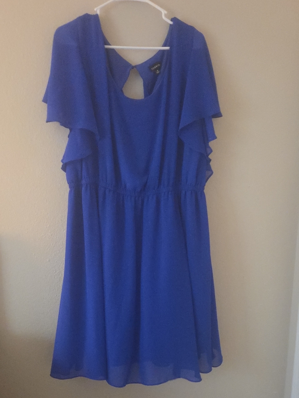 Torrid Cobalt Blue Chiffon Dress